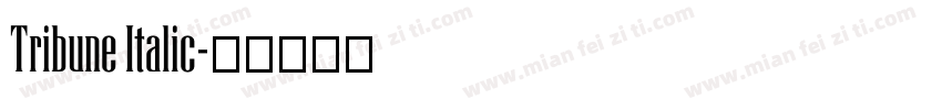 Tribune Italic字体转换